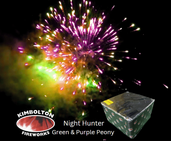Night Hunter - 100 Shot Green & Purple Peony