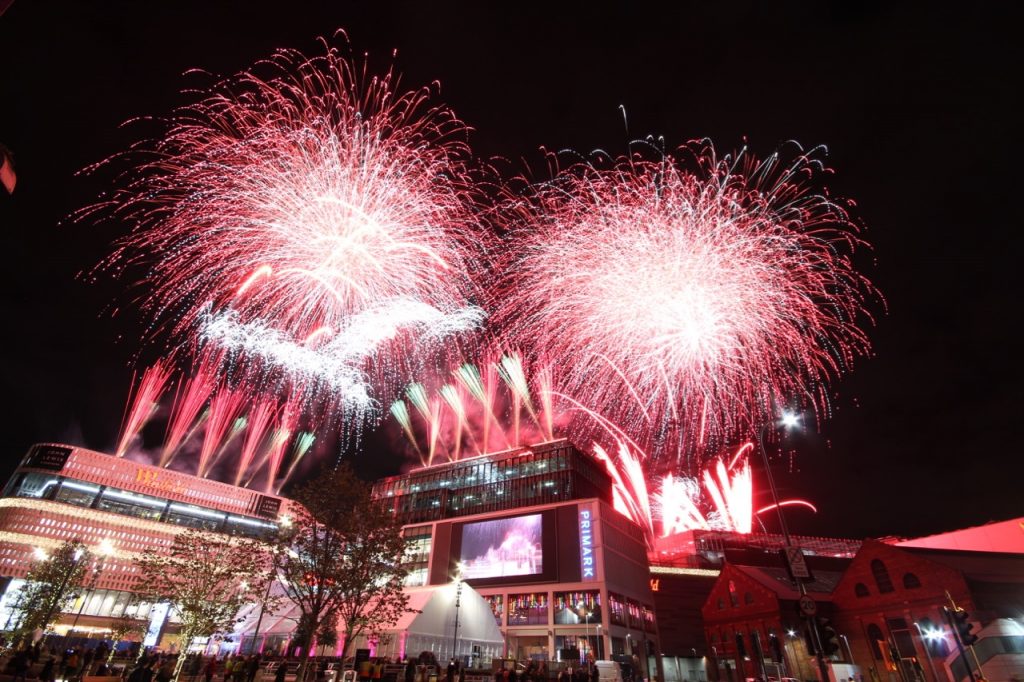 Phoenix Fireworks Westfield London 10th Anniversary