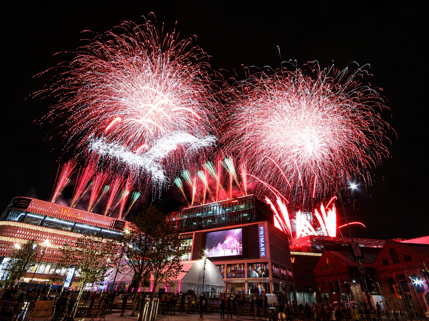Large Phoenix firework display over Westfield